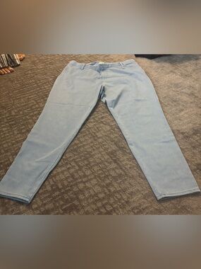 Time and Tru Light Blue Corduroy Leggings